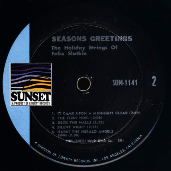 Felix Slatkin - Season's Greetings - The Holiday Strings Of Felix Slatkin - LP