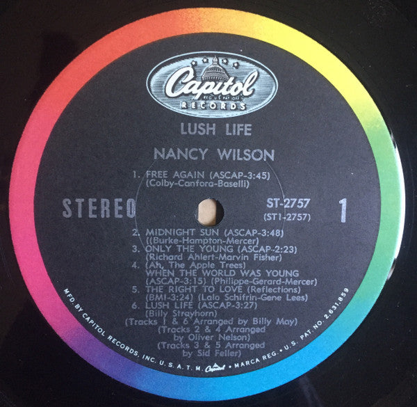 Nancy Wilson - Lush Life - LP