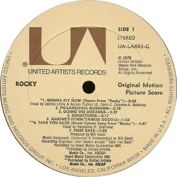 Bill Conti - Rocky - Original Motion Picture Score - LP