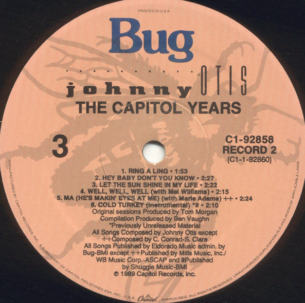 Johnny Otis - The Capitol Years - LP