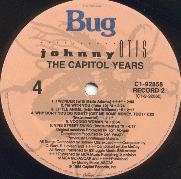 Johnny Otis - The Capitol Years - LP