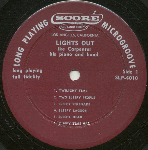 Ike Carpenter - Lights Out - LP