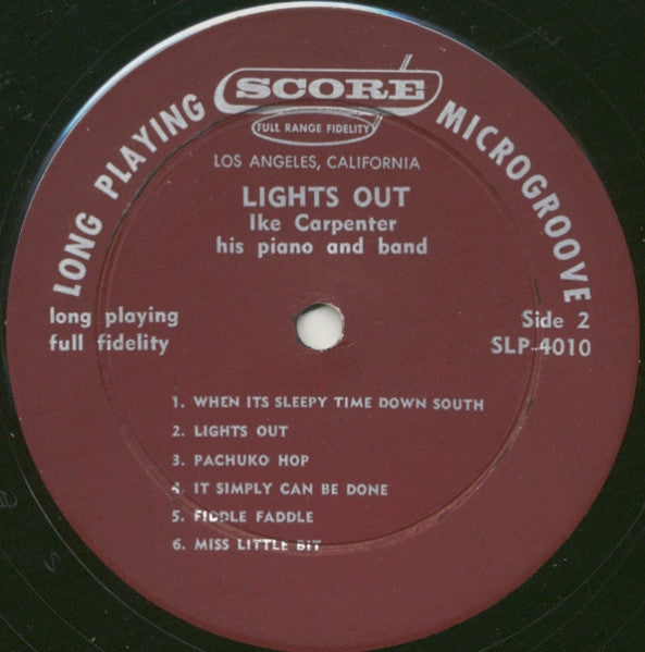 Ike Carpenter - Lights Out - LP