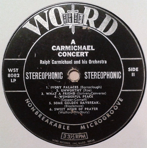 Ralph Carmichael With The Ralph Carmichael Orchestra - A Carmichael Concert - LP