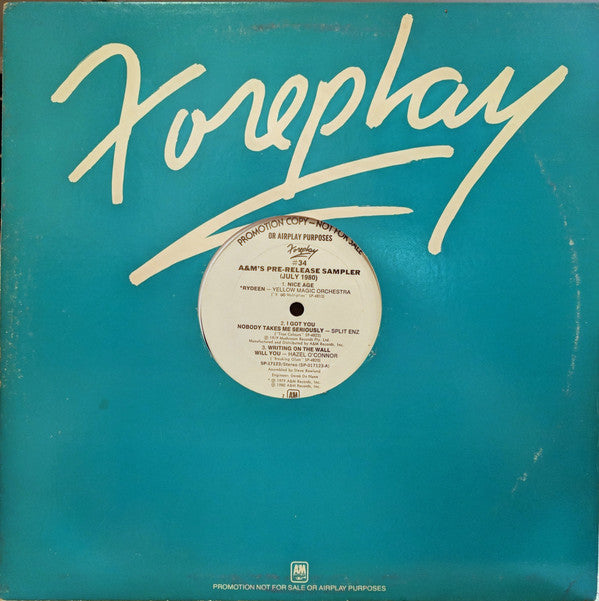 Various - Foreplay #34: A&M's Pre-Release Sampler - LP