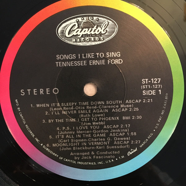 Tennessee Ernie Ford - Songs I Like To Sing - LP