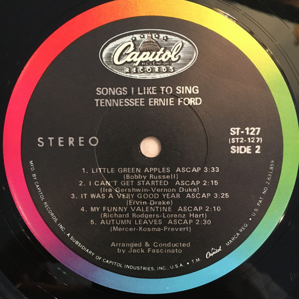 Tennessee Ernie Ford - Songs I Like To Sing - LP