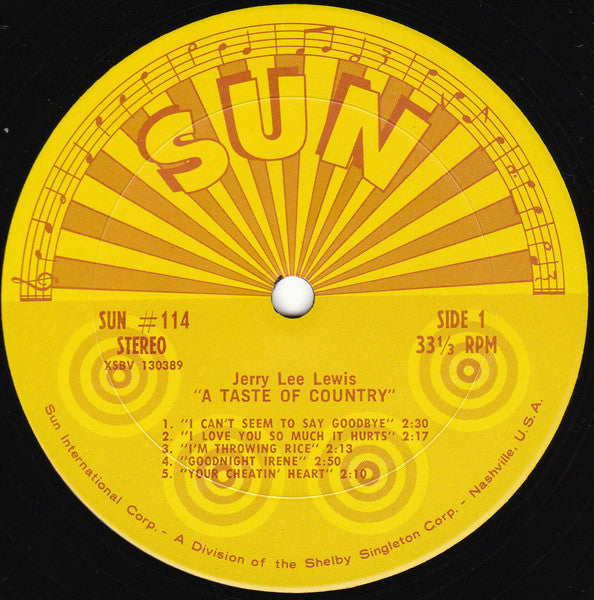 Jerry Lee Lewis - A Taste Of Country - LP