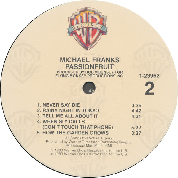 Michael Franks - Passionfruit - LP