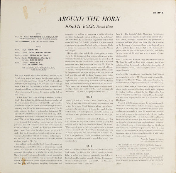 Joseph Eger - Around The Horn - LP