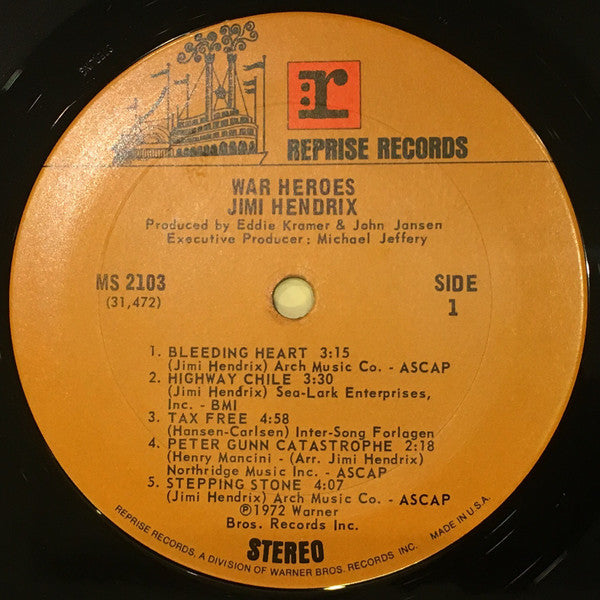Jimi Hendrix - War Heroes - LP