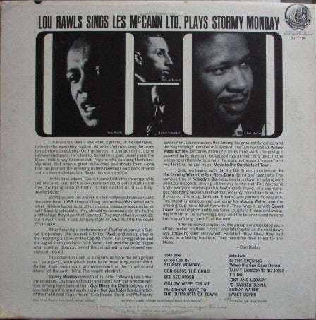 Lou Rawls / Les McCann Ltd. - Stormy Monday - LP