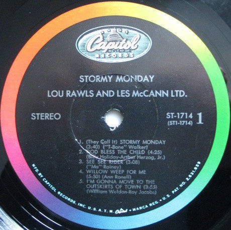 Lou Rawls / Les McCann Ltd. - Stormy Monday - LP