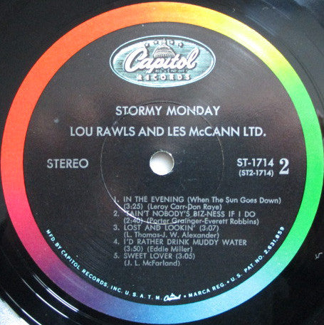 Lou Rawls / Les McCann Ltd. - Stormy Monday - LP