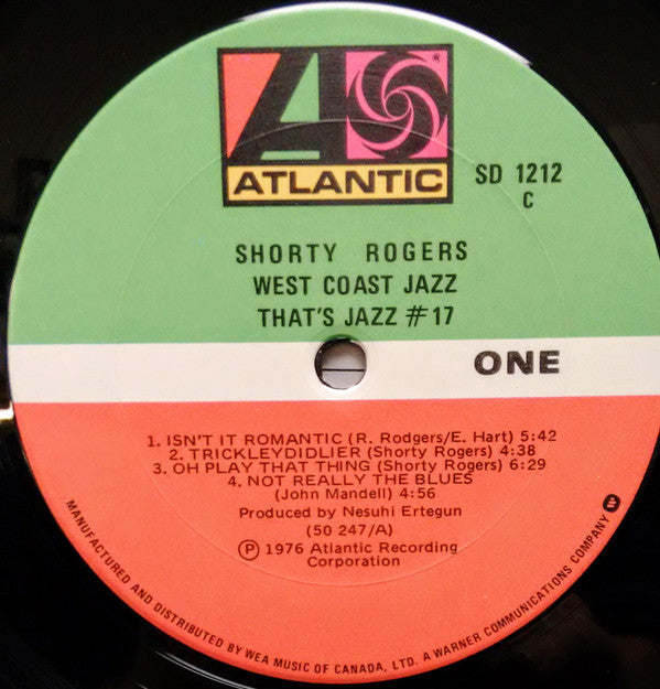 Shorty Rogers - West Coast Jazz - LP