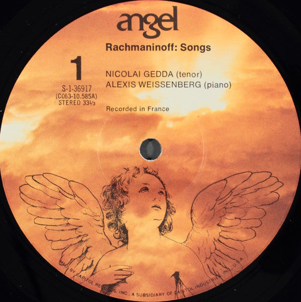Rachmaninov* - Nicolaï Gedda* • Alexis Weissenberg - Songs - LP