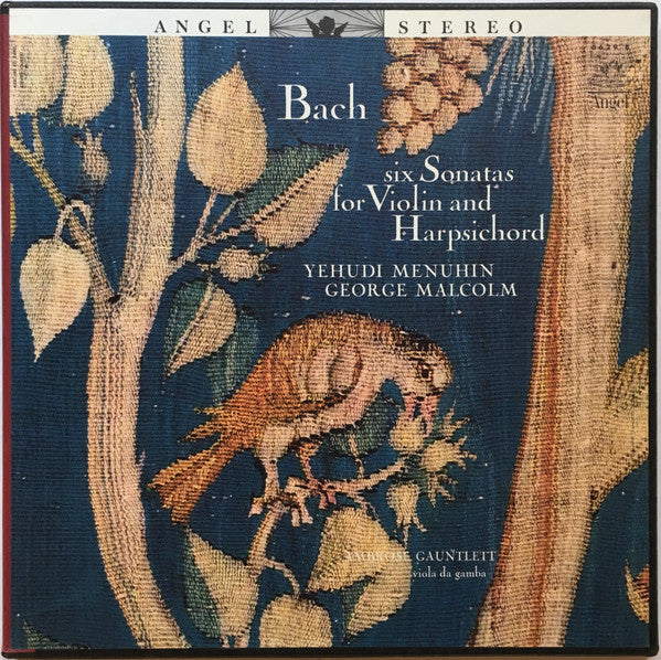 Bach*, Yehudi Menuhin, George Malcolm, Ambrose Gauntlett - Six Sonatas For Violin And Harpsichord - LP