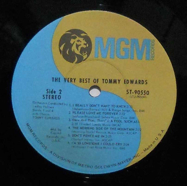 Tommy Edwards - The Very Best Of Tommy Edwards - LP
