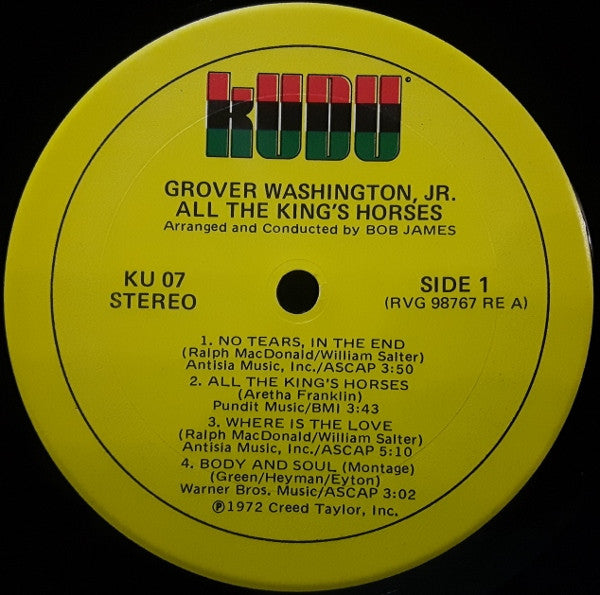Grover Washington, Jr. - All The King's Horses - LP