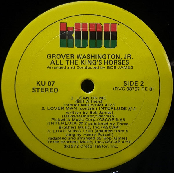 Grover Washington, Jr. - All The King's Horses - LP