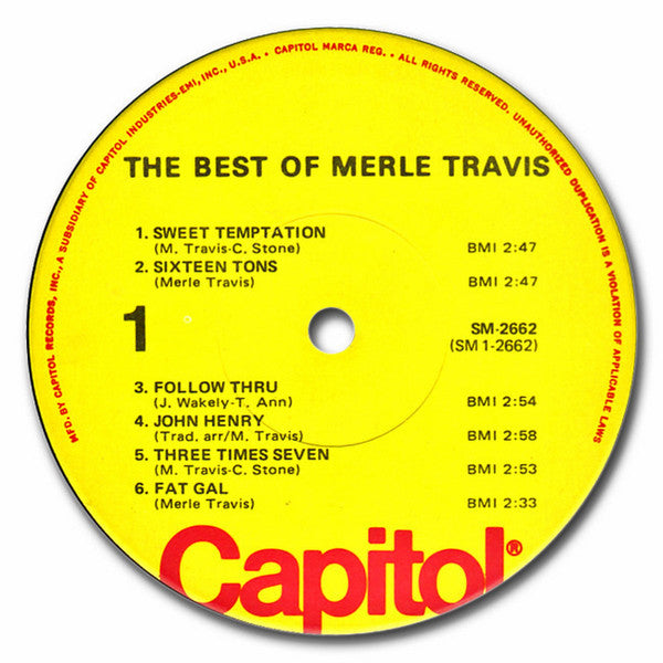 Merle Travis - The Best Of Merle Travis - LP