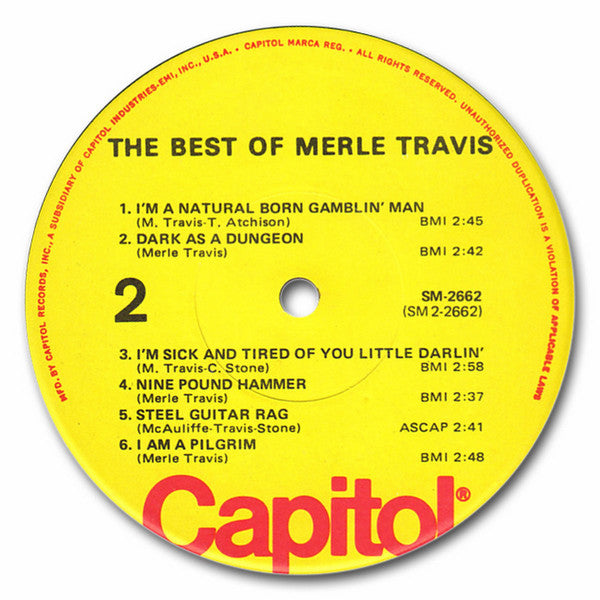 Merle Travis - The Best Of Merle Travis - LP