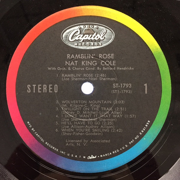 Nat King Cole - Ramblin' Rose - LP