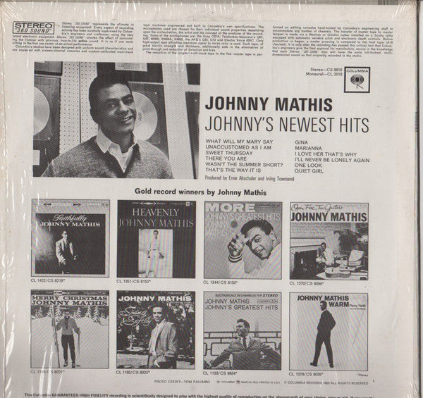 Johnny Mathis - Johnny's Newest Hits - LP