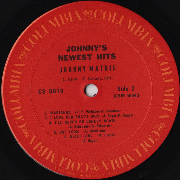 Johnny Mathis - Johnny's Newest Hits - LP