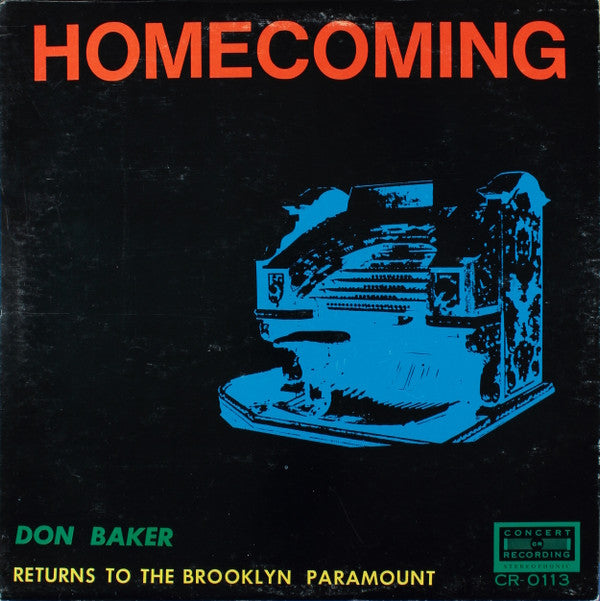 Don Baker  - Homecoming: Don Baker Returns To The Brooklyn Paramount - LP