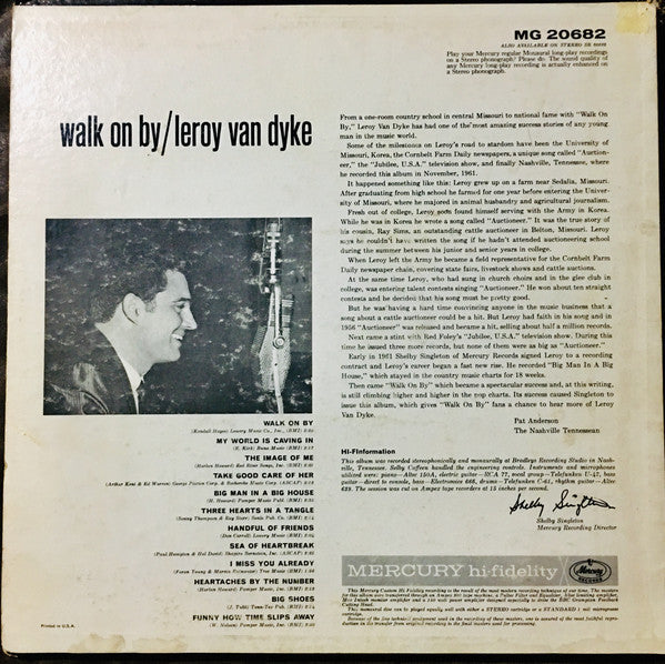 Leroy Van Dyke - Walk On By - LP