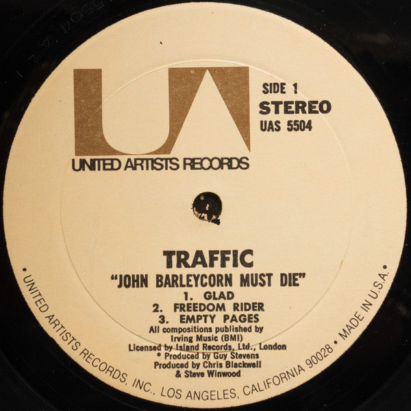 Traffic - John Barleycorn Must Die - LP