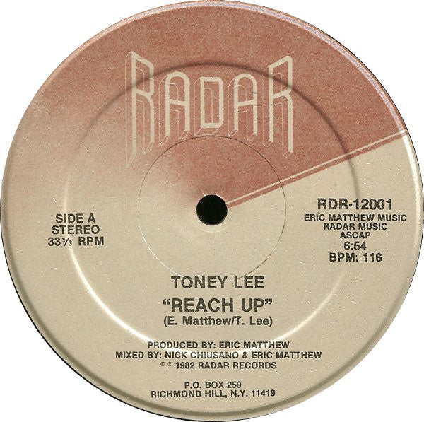 Toney Lee - Reach Up - LP