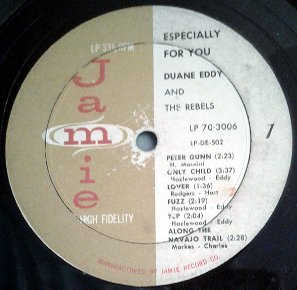 Duane Eddy And The Rebels - Especially For You - LP