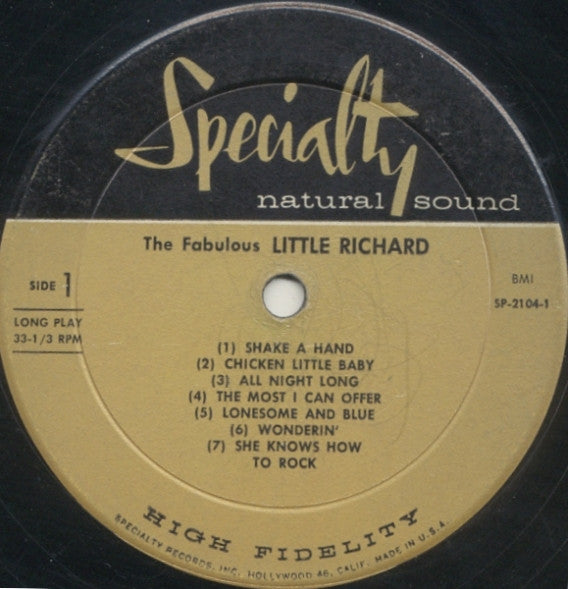 Little Richard - The Fabulous Little Richard - LP
