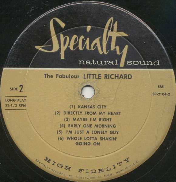 Little Richard - The Fabulous Little Richard - LP