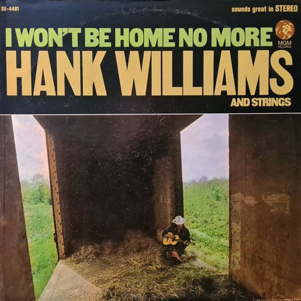 Hank Williams - I Won't Be Home No More - LP