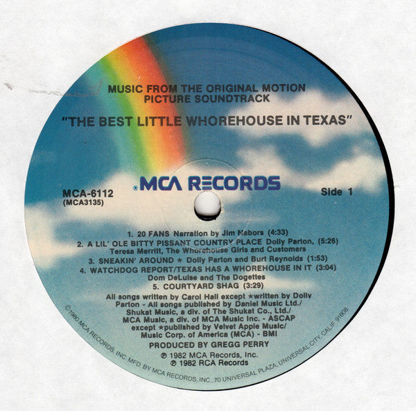 Various - The Best Little Whorehouse In Texas (Music From The Original Motion Picture Soundtrack) - LP