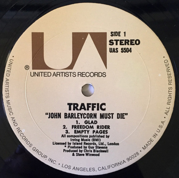 Traffic - John Barleycorn Must Die - LP