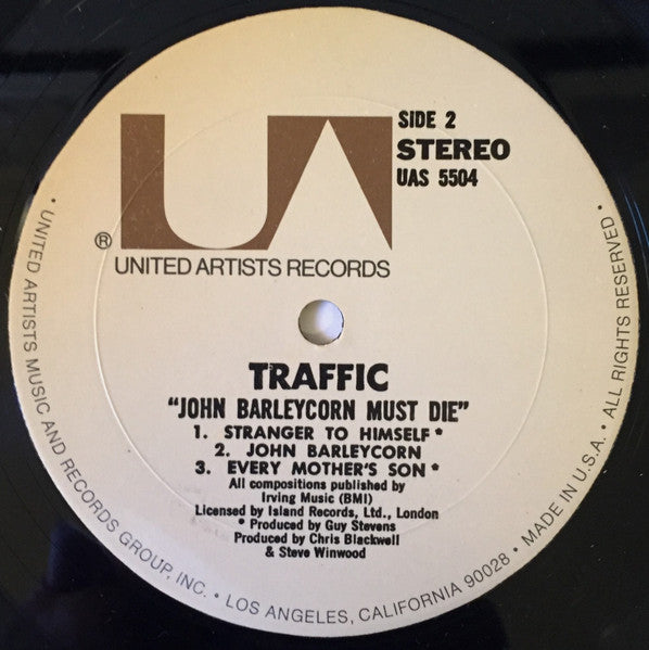 Traffic - John Barleycorn Must Die - LP