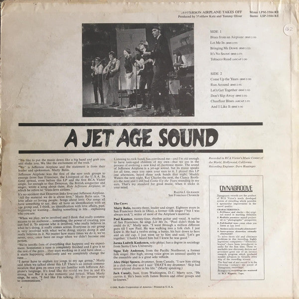 Jefferson Airplane - Jefferson Airplane Takes Off - LP