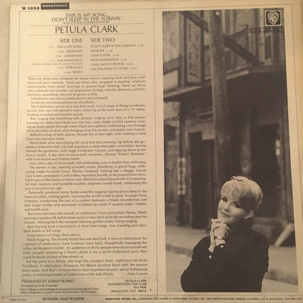 Pet Clark* - These Are My Songs - LP