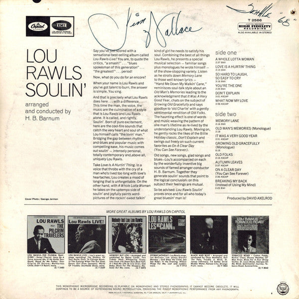 Lou Rawls - Soulin' - LP
