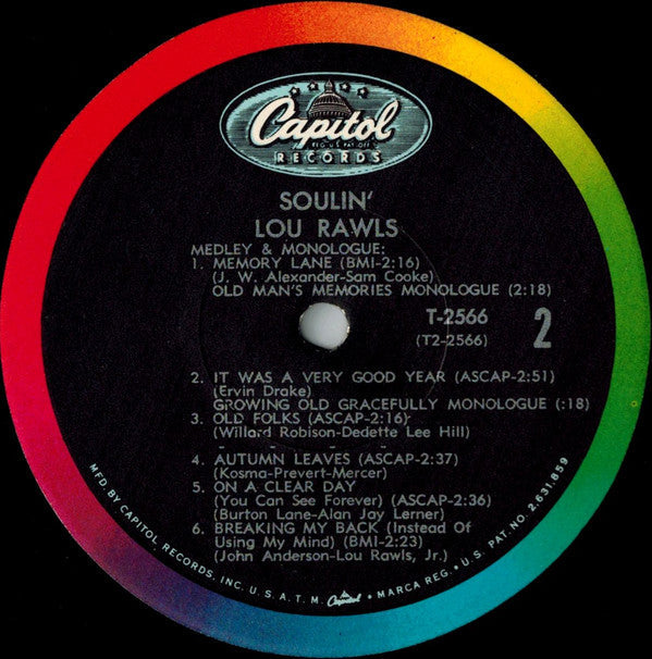 Lou Rawls - Soulin' - LP