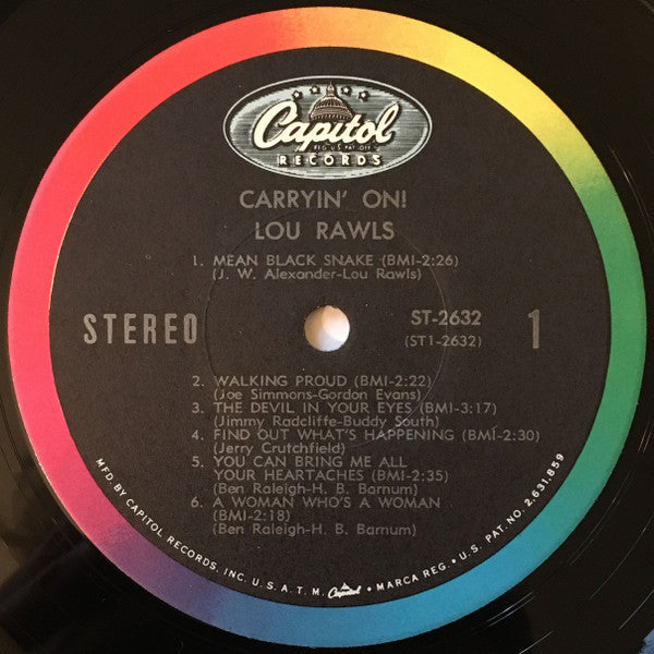 Lou Rawls - Carryin' On! - LP