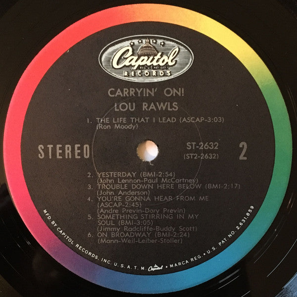Lou Rawls - Carryin' On! - LP