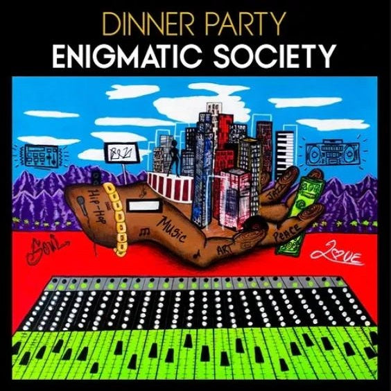 Dinner Party ENIGMATIC SOCIETY Limited Edition NEW SEALED YELLOW COLORED VINYL LP