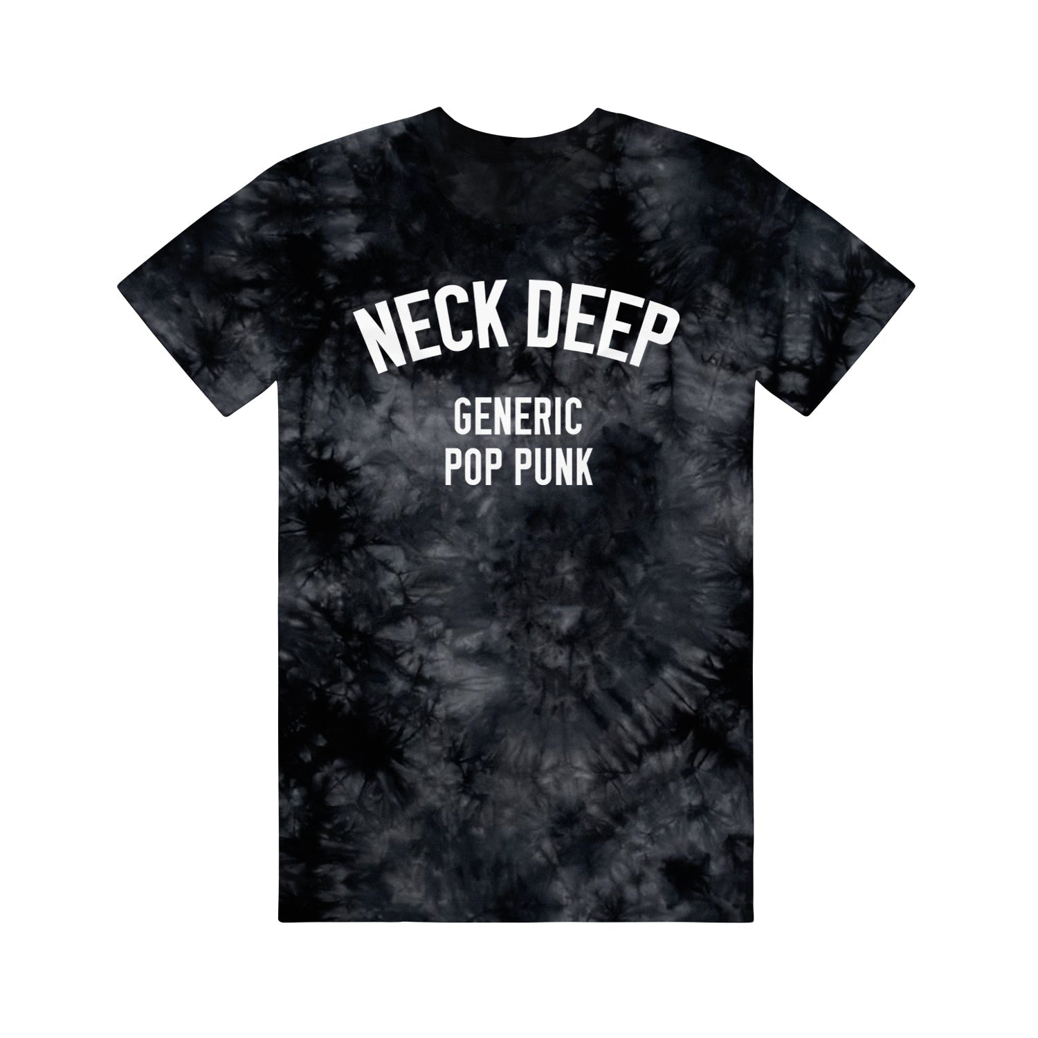 Neck Deep Generic Pop Punk Tie Dye Black