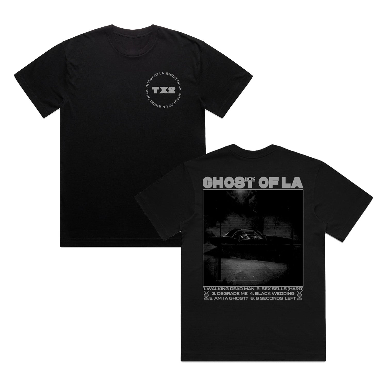 TX2 Ghost Of LA Black T-shirt