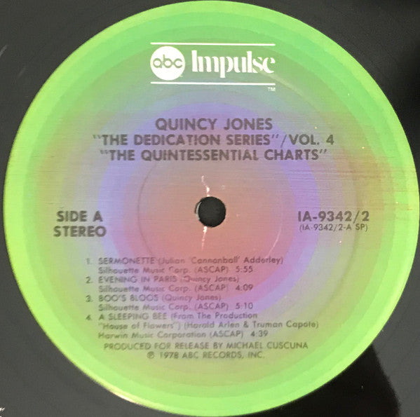 Quincy Jones - The Quintessential Charts - LP